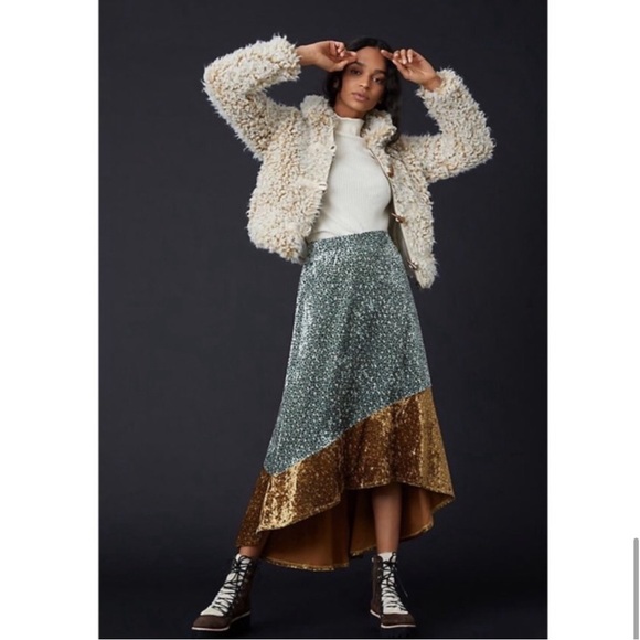 Anthropologie Brenna Faux Fur Jacket - Picture 6 of 11